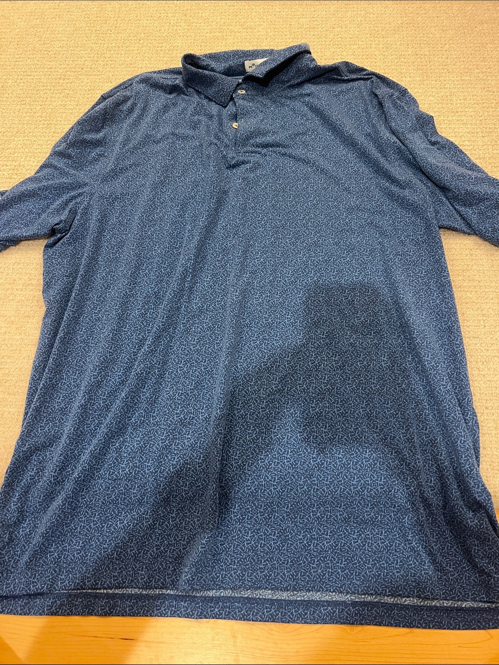 Peter Millar Navy Micro-Pattern Polo
Size: XL